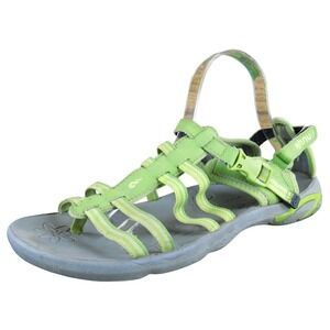 Ahnu Women Green Strappy Hiking Sandals Size 10 Outdoor Comfort